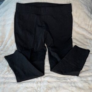 Lauren Ralph Lauren Classic Black Leggings L Minimalist Capsule Wardrobe Layerin